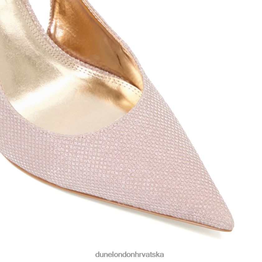 žene metalne dvorske cipele s naramenicama Dune London H2BDNP576 kabina ružičasto zlatno