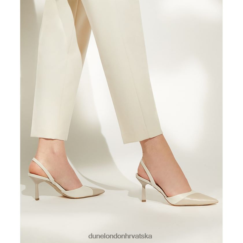 žene slingback dvorske cipele Dune London H2BDNP467 kampanja ekru