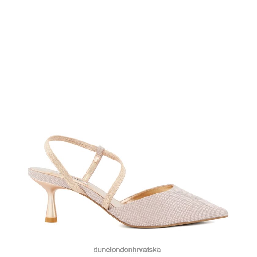 žene tereni širokog kroja s visokom petom Dune London H2BDNP75 agrumi ružičasto zlatno