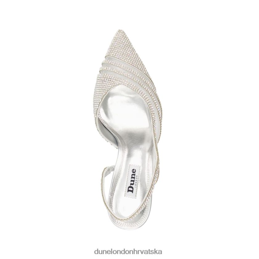 žene ukrašene dvorske potpetice Dune London H2BDNP640 čamac srebro