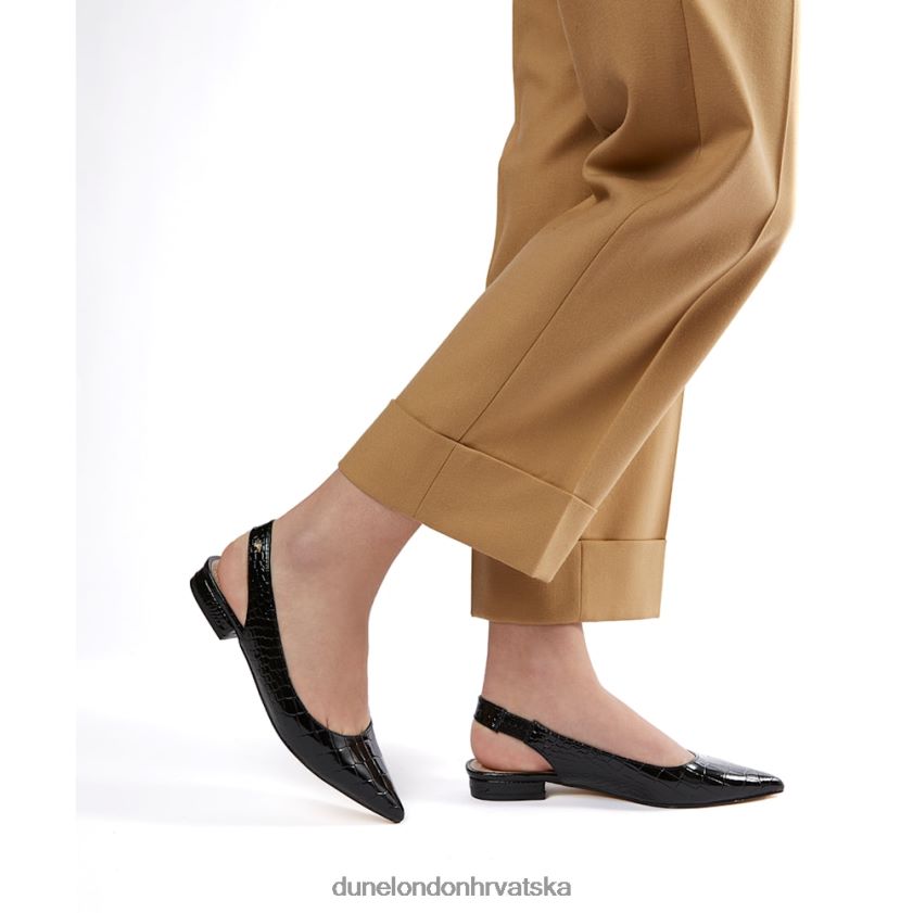 žene baletne salonke s naramenicama Dune London H2BDNP505 karamelo crno