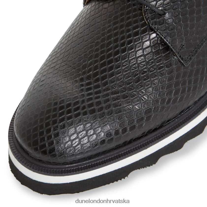 žene cipele s platformom na vezanje Dune London H2BDNP667 farylaa crno