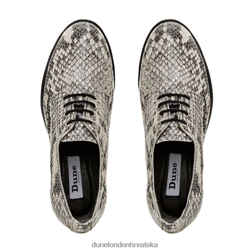 žene kožne cipele na vezivanje Dune London H2BDNP536 flaura prirodni