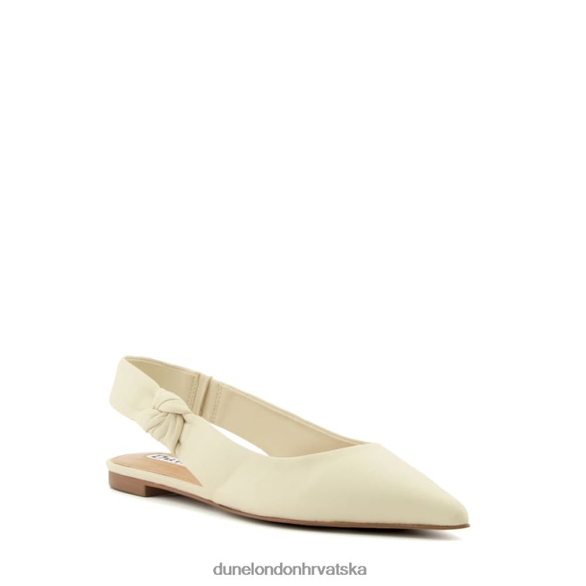 žene kožne ravne baletanke Dune London H2BDNP135 pojačati ekru