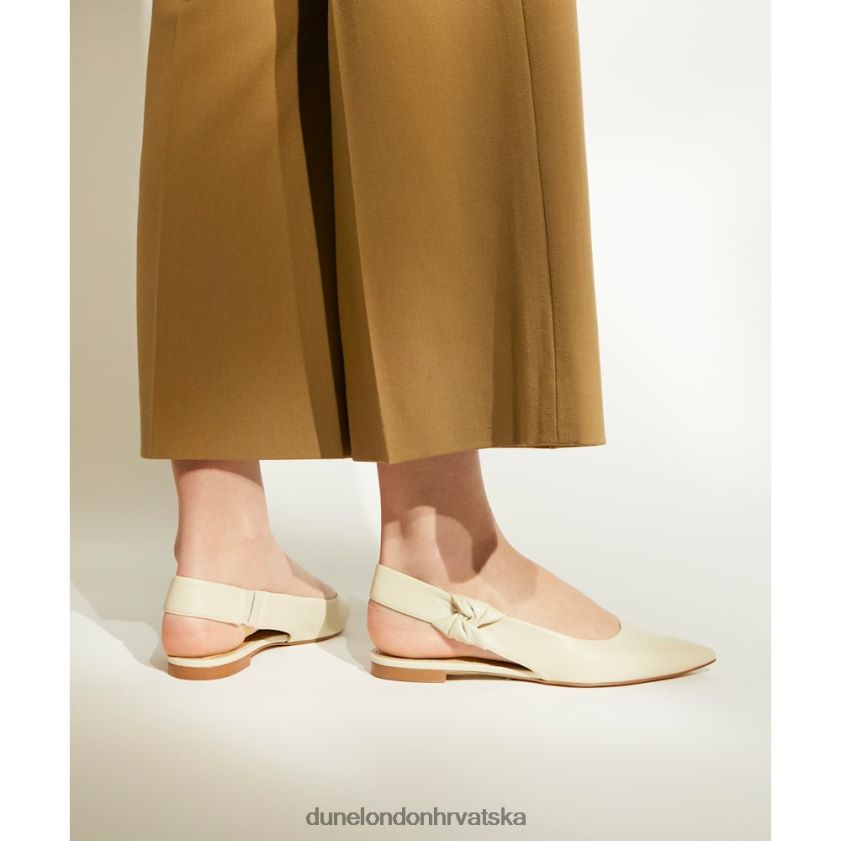 žene kožne ravne baletanke Dune London H2BDNP135 pojačati ekru