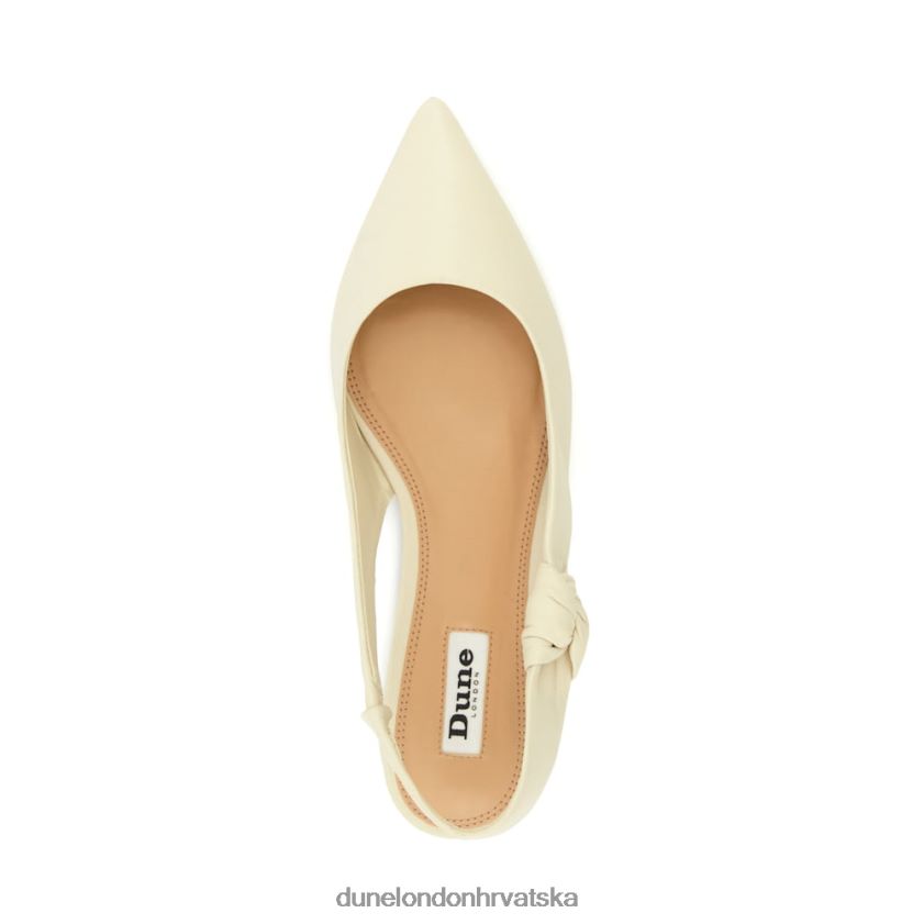 žene kožne ravne baletanke Dune London H2BDNP135 pojačati ekru