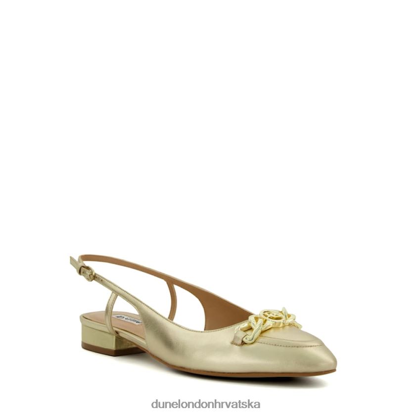 žene ravne cipele s remenima Dune London H2BDNP60 hipizam zlato