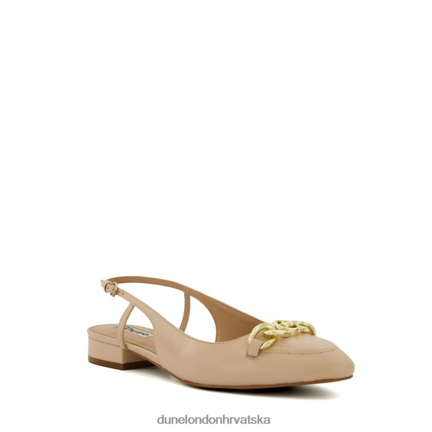 žene ravne cipele s remenima Dune London H2BDNP61 hipizam rumenilo