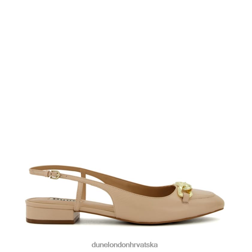 žene ravne cipele s remenima Dune London H2BDNP61 hipizam rumenilo