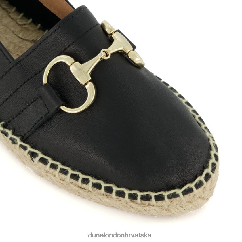 žene ravne espadrile s obrubom Dune London H2BDNP443 guave crno