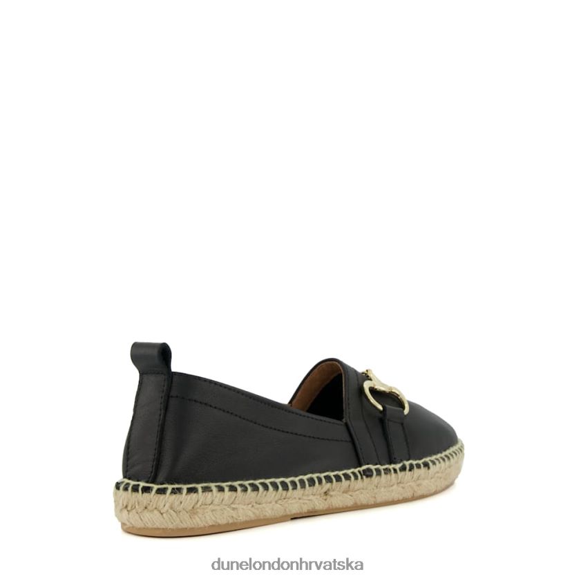 žene ravne espadrile s obrubom Dune London H2BDNP443 guave crno