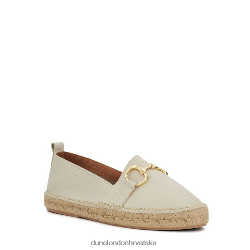 žene ravne espadrile s obrubom Dune London H2BDNP444 guave bijela