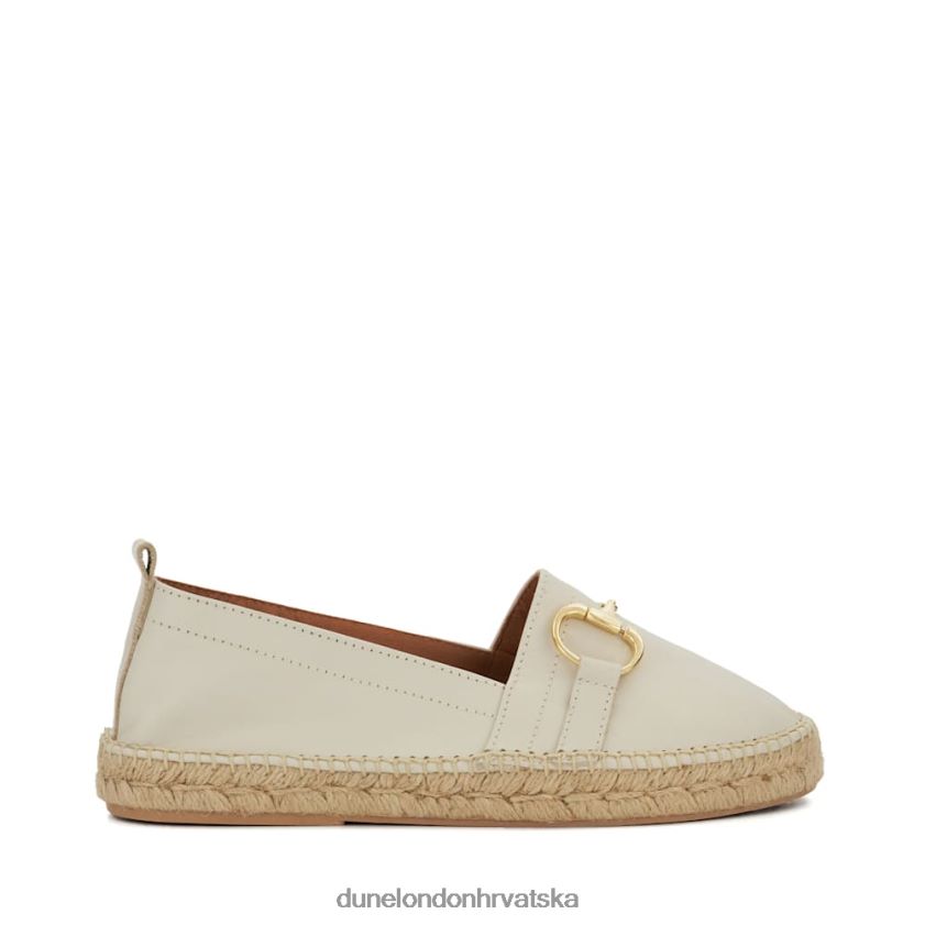 žene ravne espadrile s obrubom Dune London H2BDNP444 guave bijela