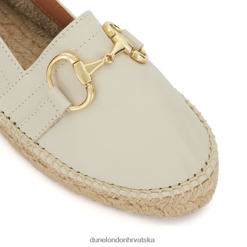 žene ravne espadrile s obrubom Dune London H2BDNP444 guave bijela