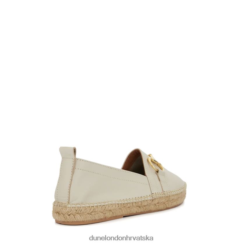žene ravne espadrile s obrubom Dune London H2BDNP444 guave bijela