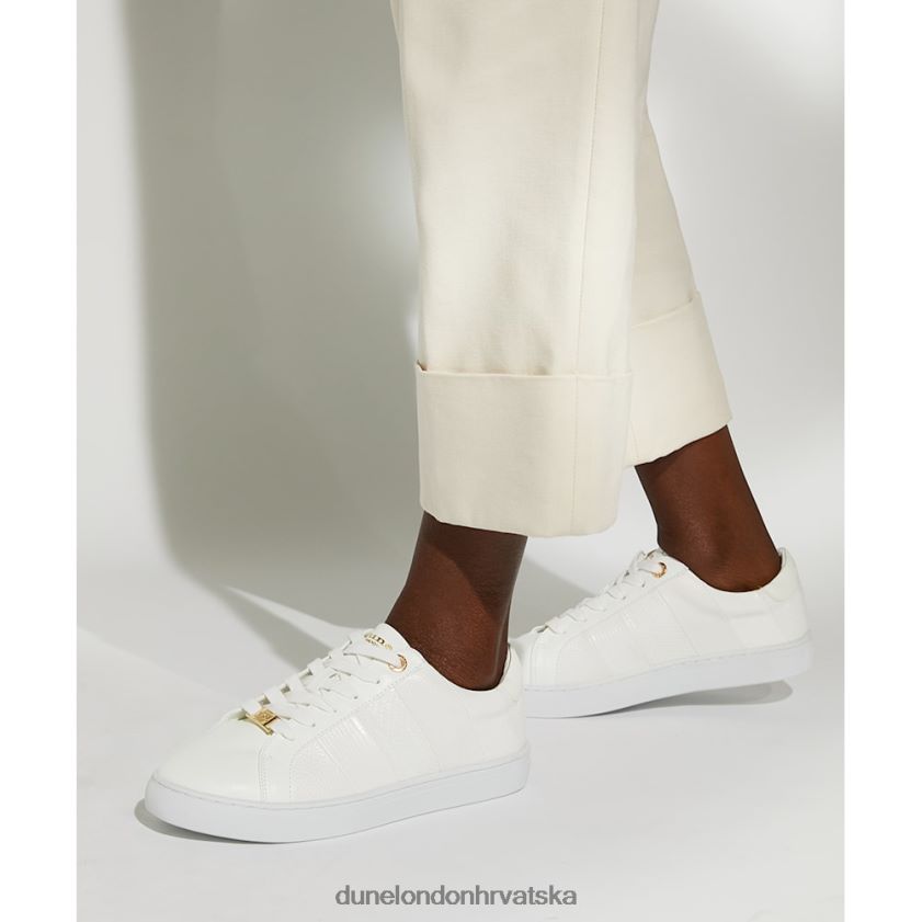 žene široke tenisice na vezanje Dune London H2BDNP471 everleigh bijela