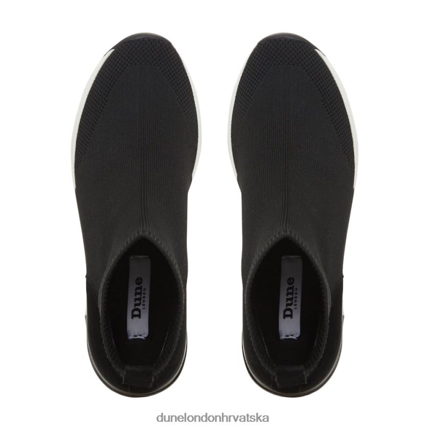 žene mid wedge sock tenisice Dune London H2BDNP579 engleski crno