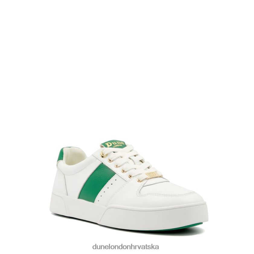 žene tenisice na vezanje s detaljima sa strane Dune London H2BDNP489 elizij zelena