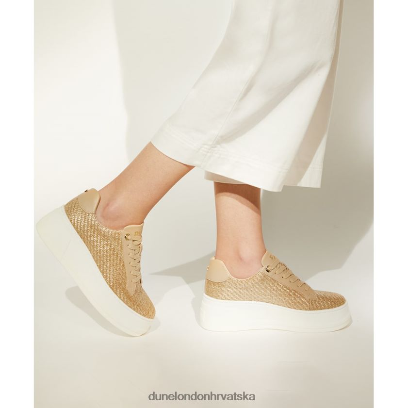 žene tenisice ravnog oblika na vezanje Dune London H2BDNP552 epizoda prirodni