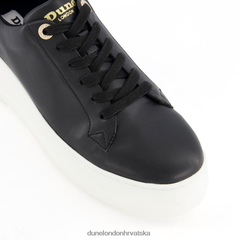žene tenisice ravnog oblika na vezanje Dune London H2BDNP602 epizoda crno