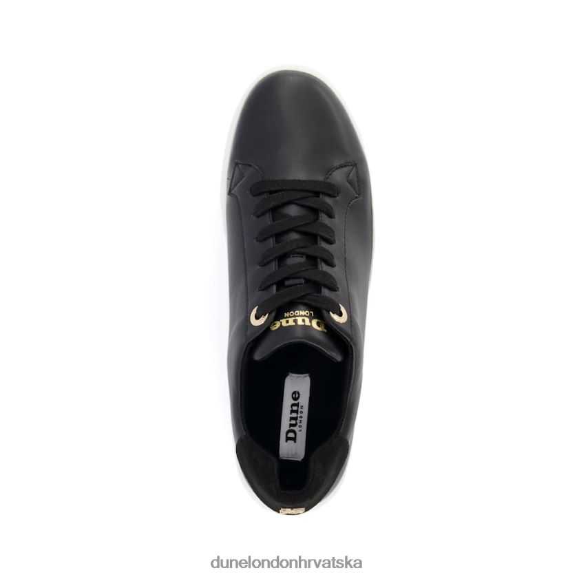 žene tenisice ravnog oblika na vezanje Dune London H2BDNP602 epizoda crno