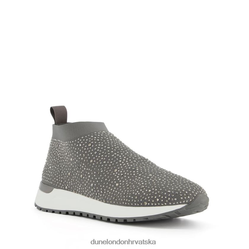 žene tenisice u stilu čarapa Dune London H2BDNP670 element siva