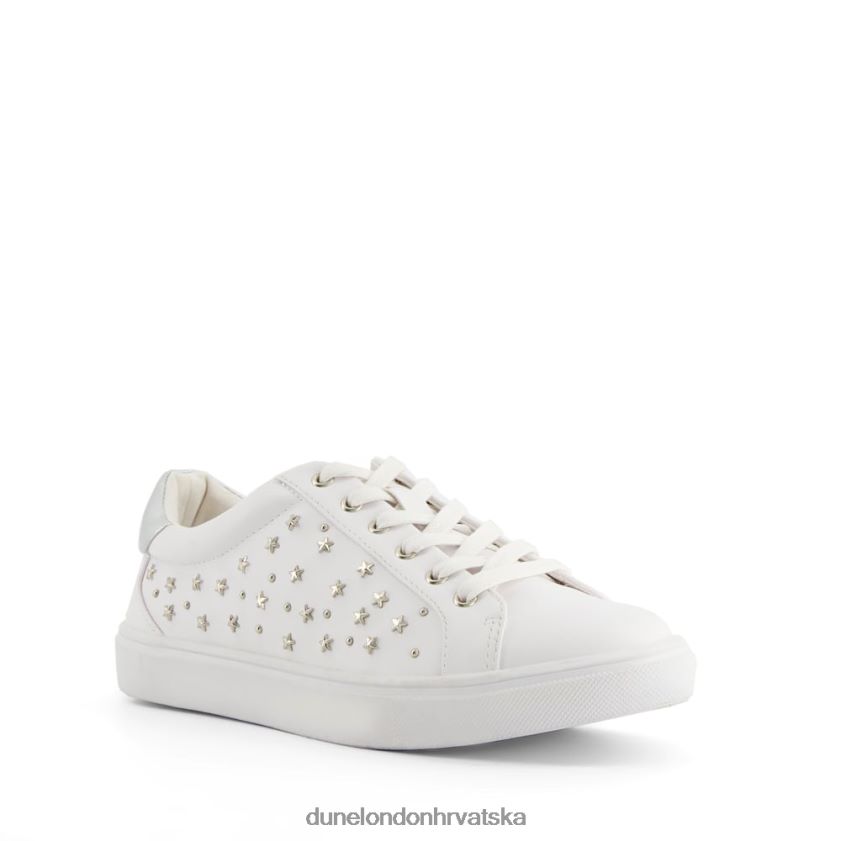 žene tenisice ukrašene zvijezdama Dune London H2BDNP666 izraziti bijela