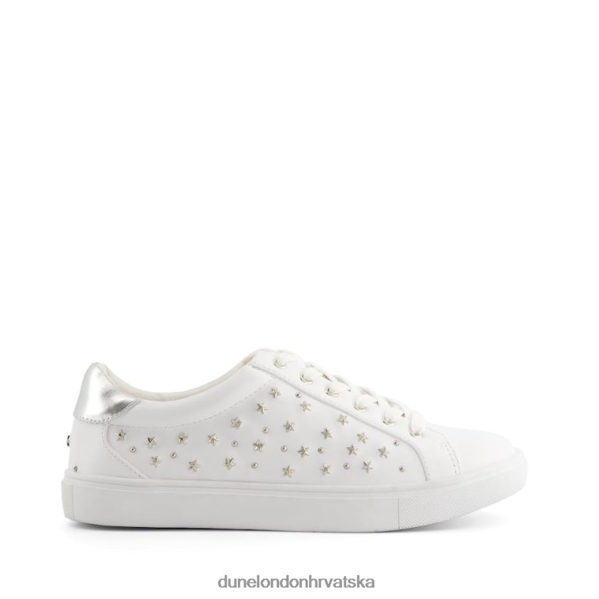 žene tenisice ukrašene zvijezdama Dune London H2BDNP666 izraziti bijela