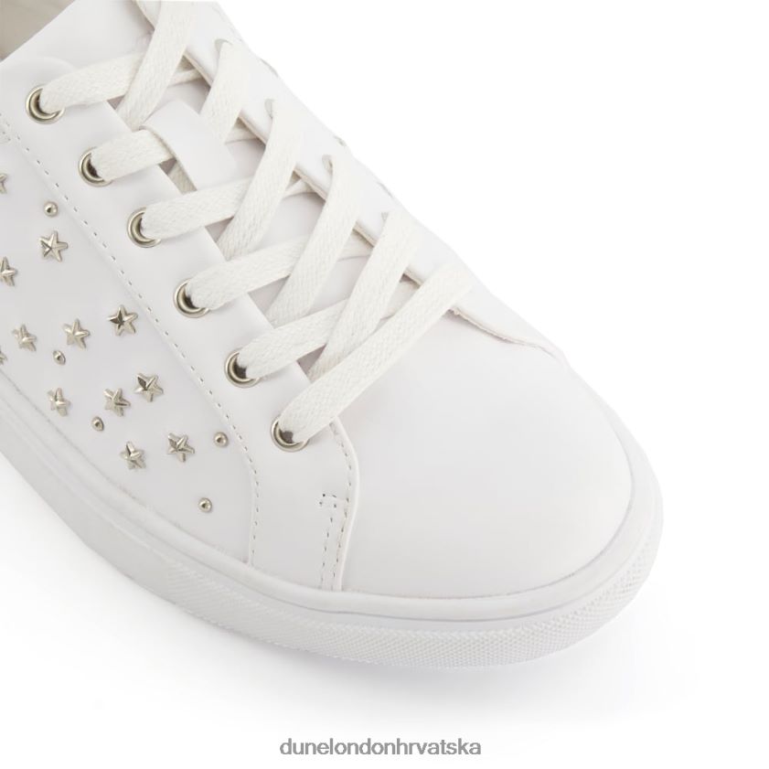 žene tenisice ukrašene zvijezdama Dune London H2BDNP666 izraziti bijela