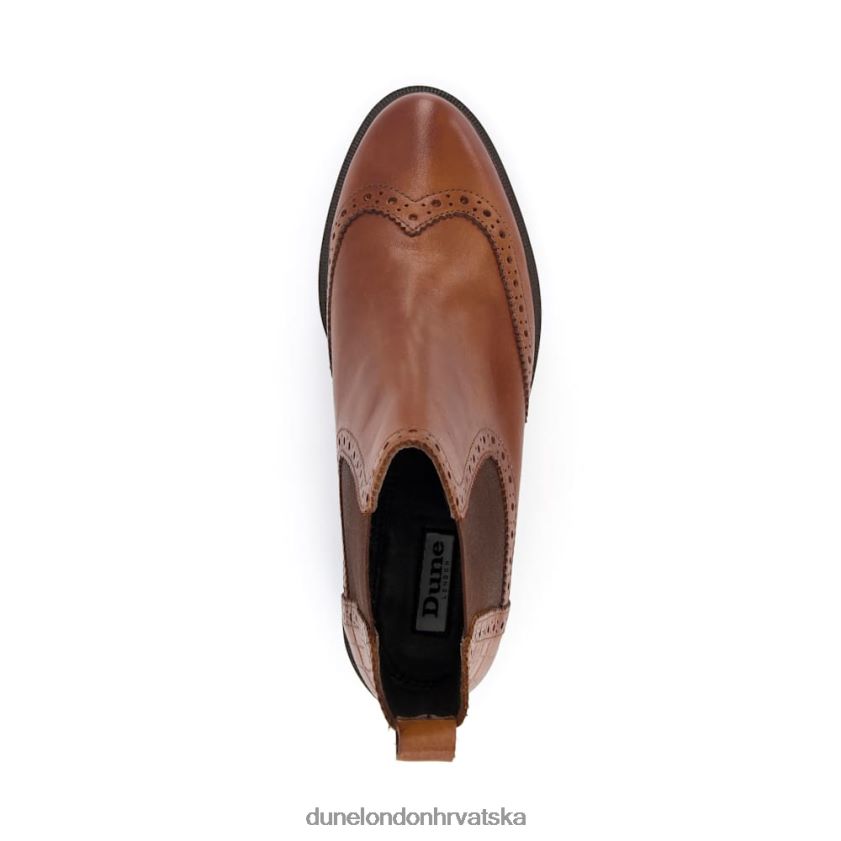 žene chelsea čizme s brogue detaljima Dune London H2BDNP381 potraga preplanuli ten