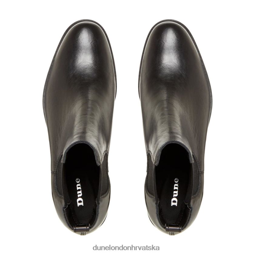 žene chelsea čizme s niskom blok petom Dune London H2BDNP659 patrola crno