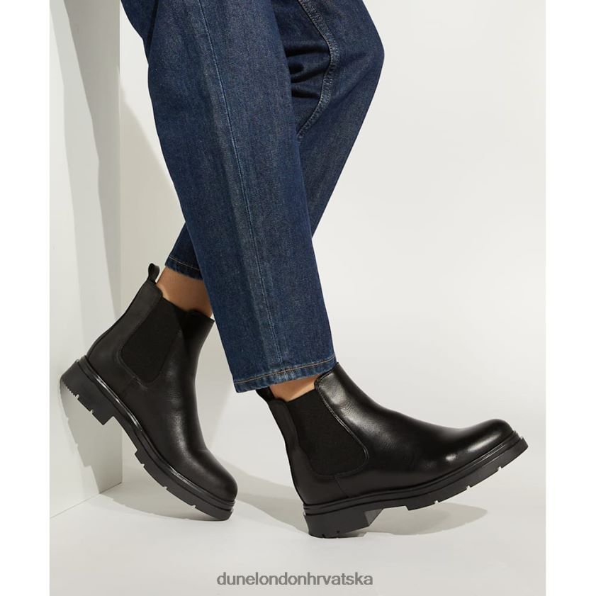 žene kožne chelsea čizme Dune London H2BDNP313 pinot crno