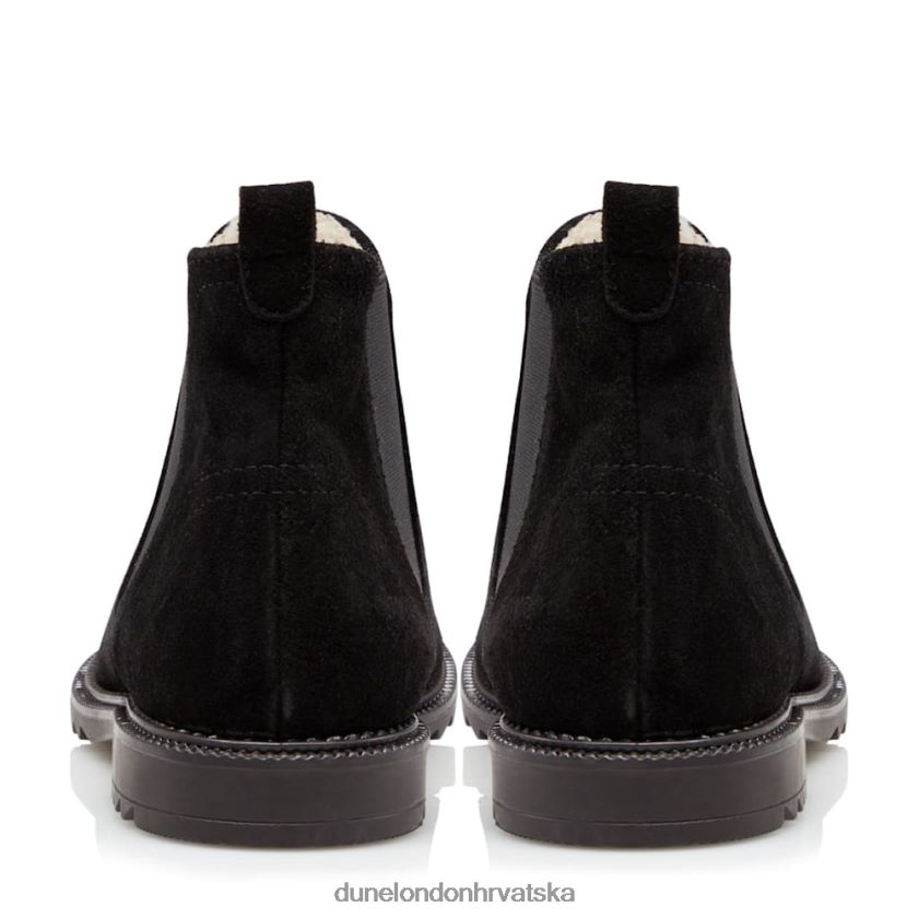 žene tople podstavljene chelsea čizme Dune London H2BDNP385 pedala crno