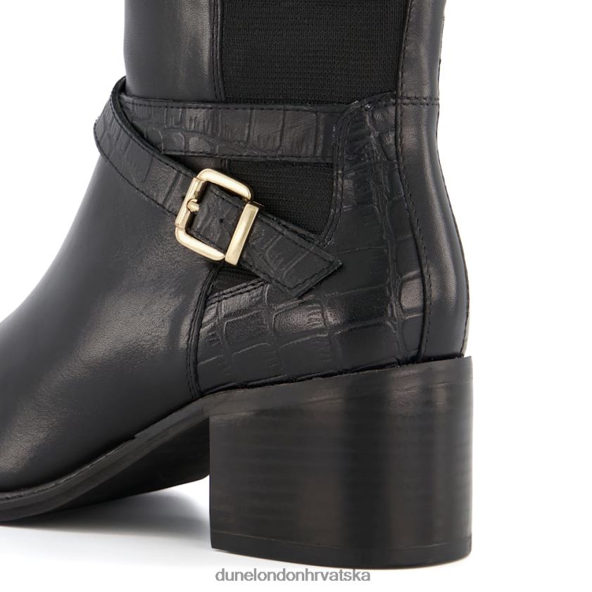 žene čizme s remenom do koljena Dune London H2BDNP366 tildings crno