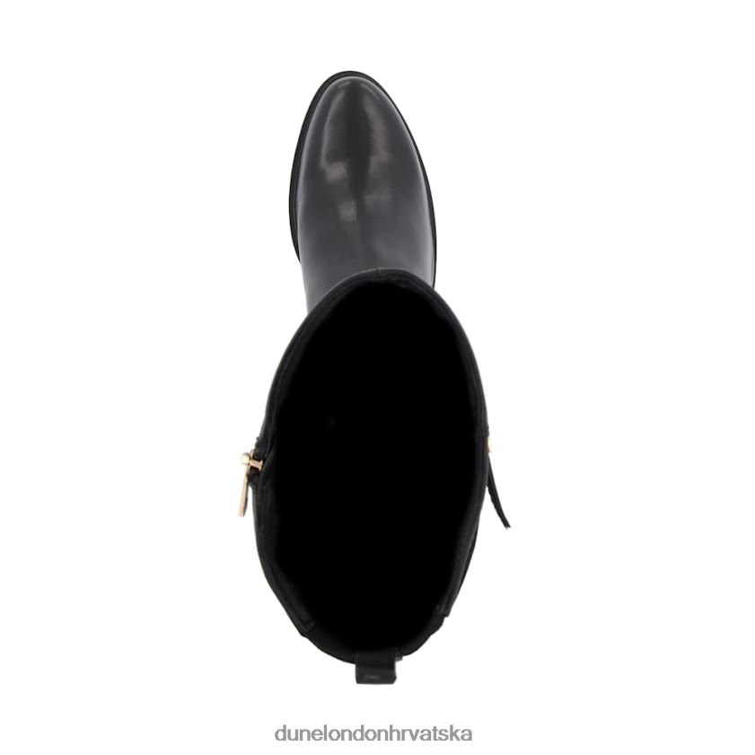 žene čizme za jahanje s dvostrukom kopčom do koljena Dune London H2BDNP373 dodirnite crno