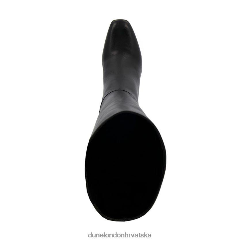 žene kožne čizme visoke pete do koljena Dune London H2BDNP304 savoir crno