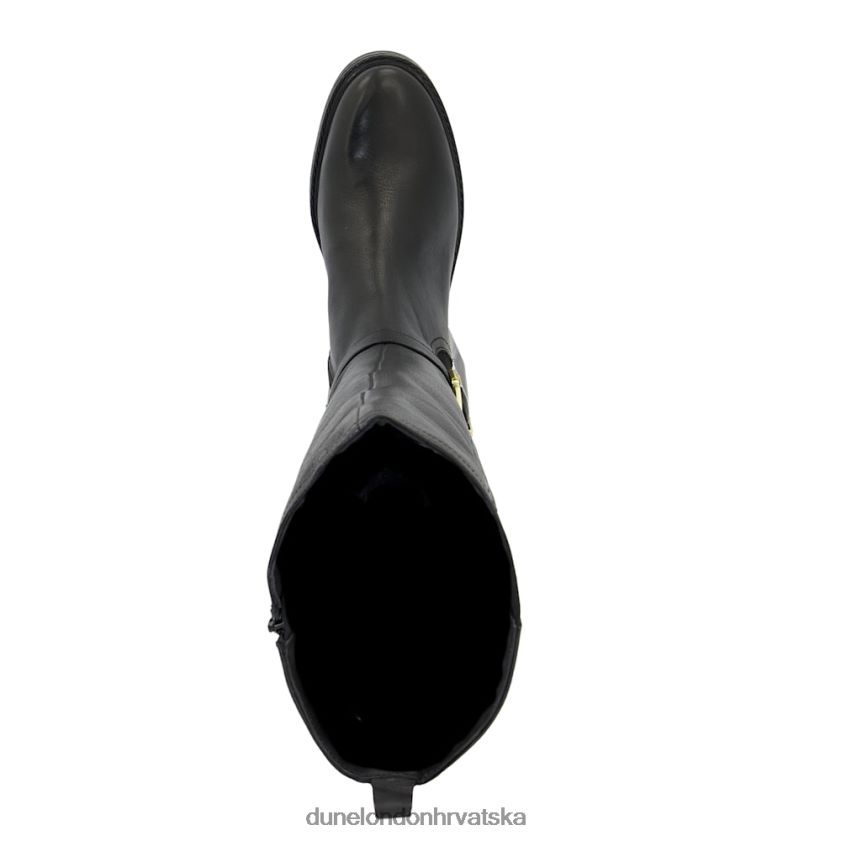 žene kopčane čizme do koljena Dune London H2BDNP653 iznajmiti crno