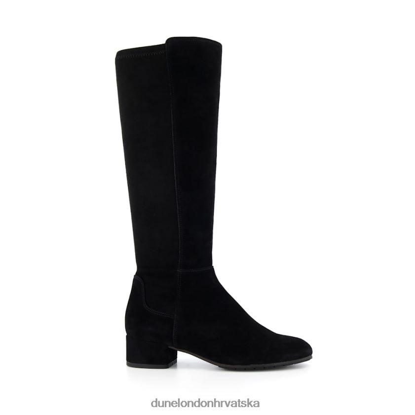 žene rastezljive antilop čizme do koljena Dune London H2BDNP356 tayla crno