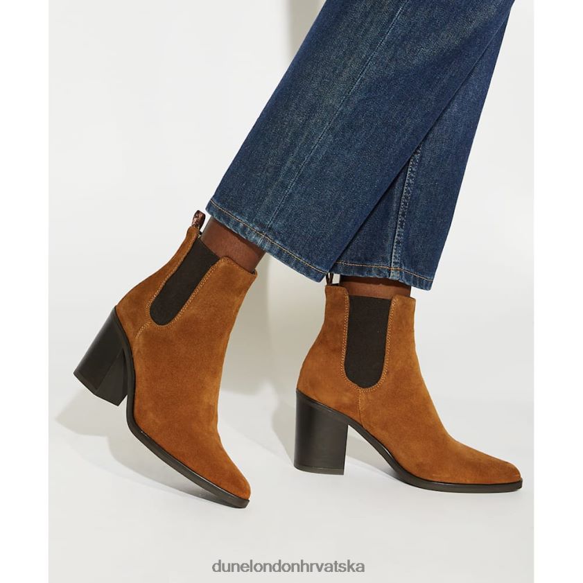 žene western čizme s blok petom od brušene kože Dune London H2BDNP309 prea preplanuli ten