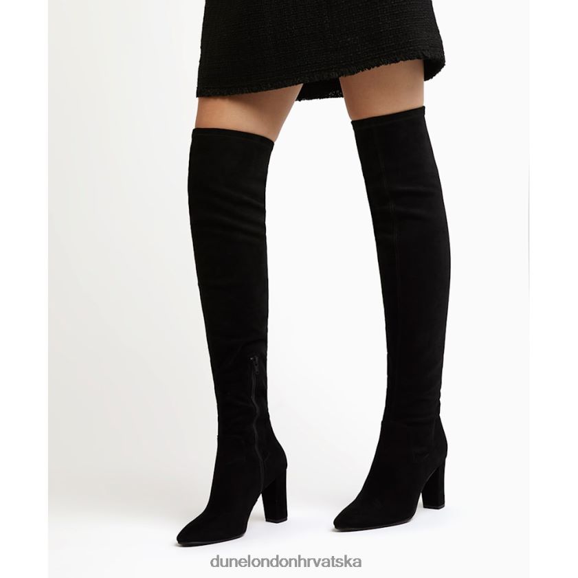 žene rastegnuti preko koljena čizme Dune London H2BDNP364 syrell crno