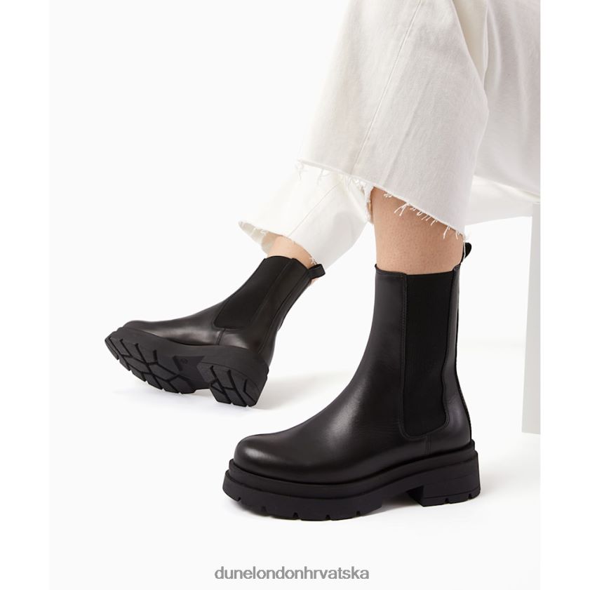 žene gležnjače chelsea s debelim potplatom Dune London H2BDNP371 palmz crno