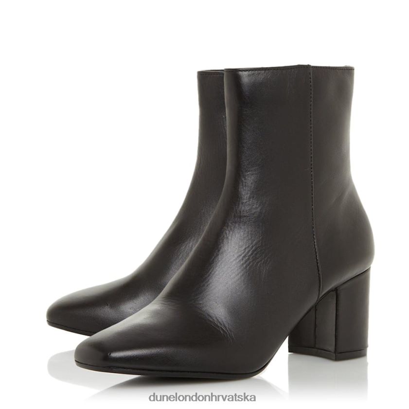 žene gležnjače s četvrtastim vrhom i srednjom petom Dune London H2BDNP612 Oregon crno