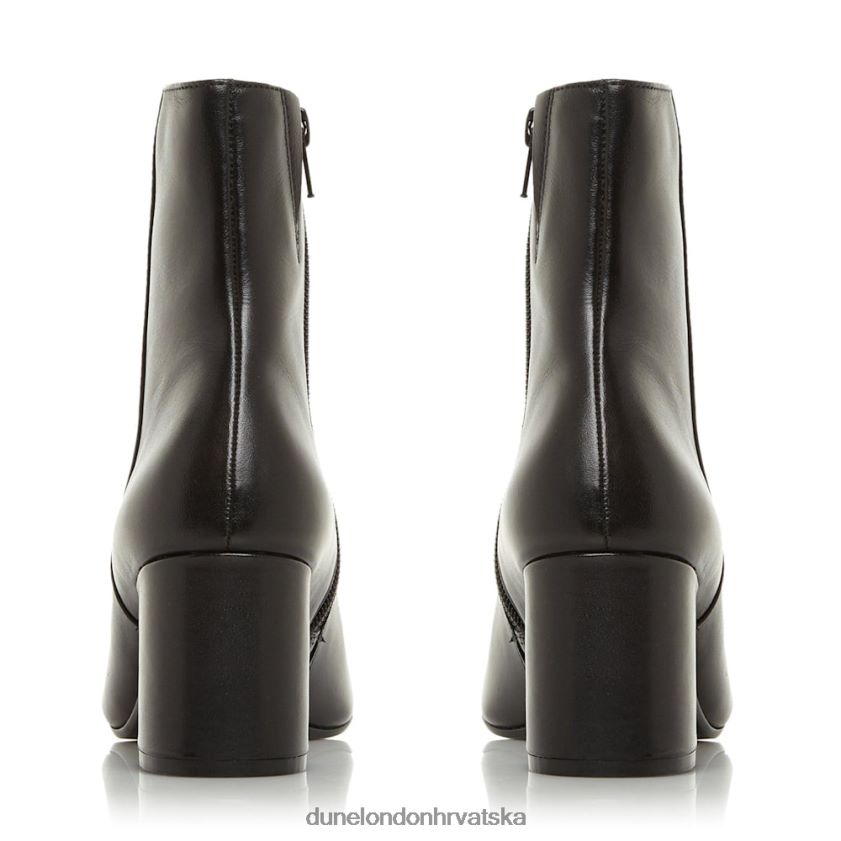 žene gležnjače s četvrtastim vrhom i srednjom petom Dune London H2BDNP612 Oregon crno