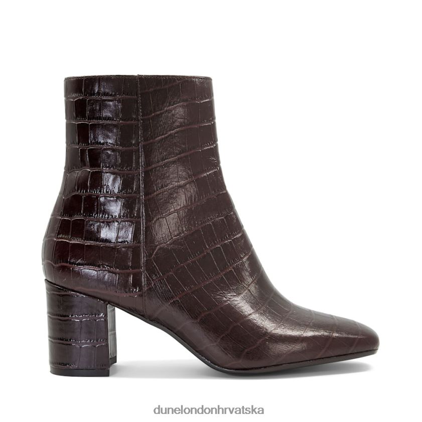 žene gležnjače s četvrtastim vrhom i srednjom petom Dune London H2BDNP654 Oregon smeđa