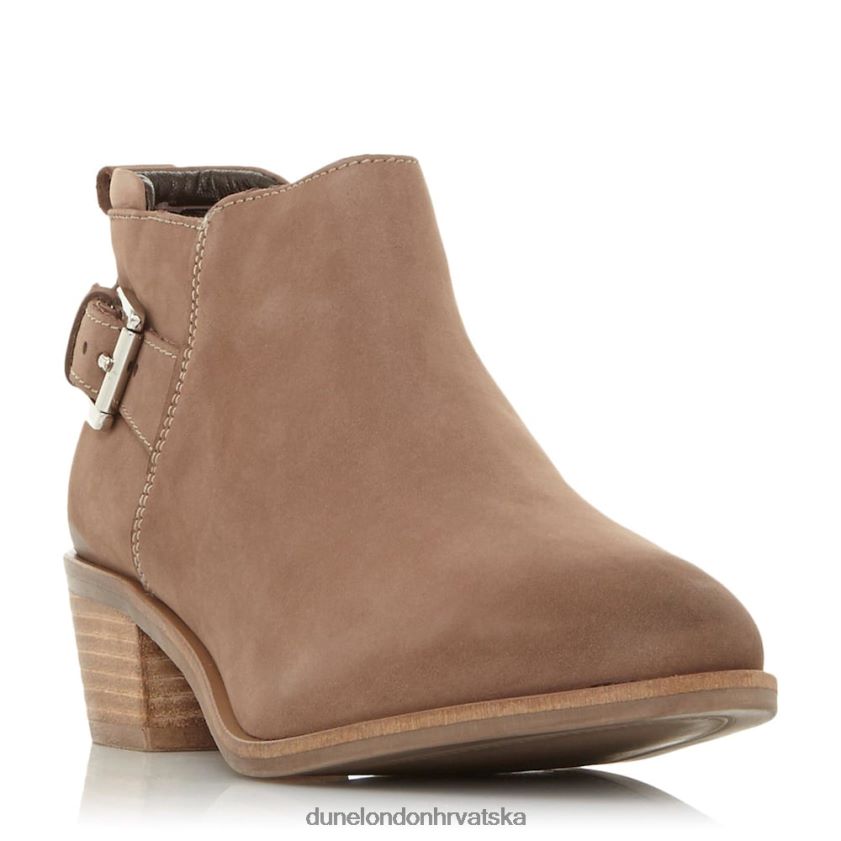 žene gležnjače s kopčom s naslaganom petom Dune London H2BDNP650 piera tupe