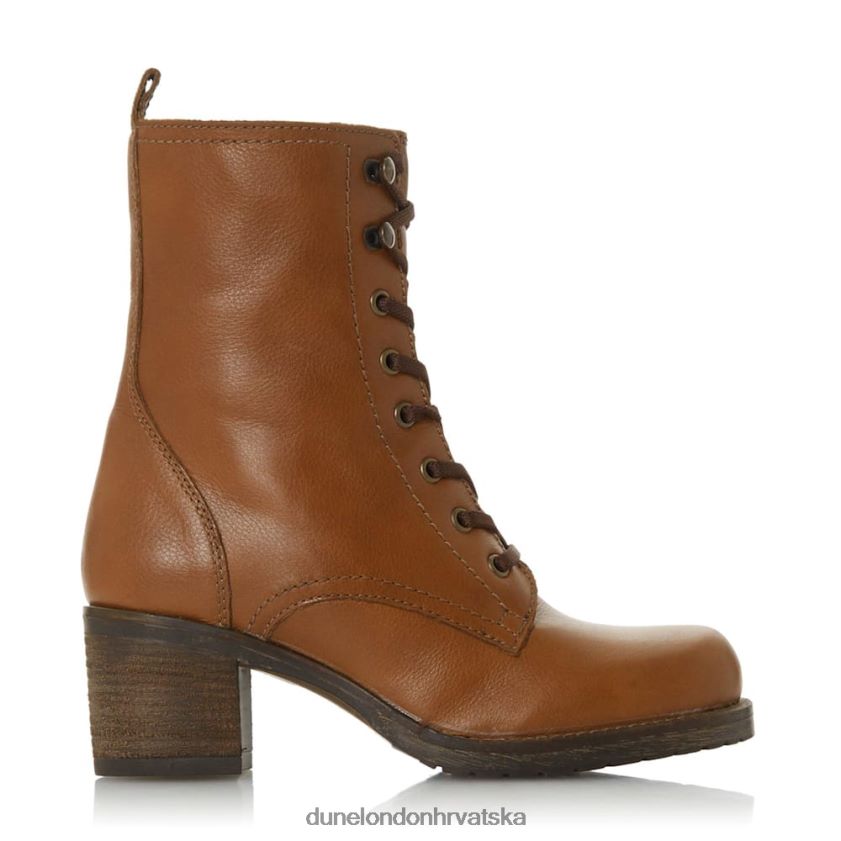 žene gležnjače sa srednjom blok petom na vezanje Dune London H2BDNP611 pearse preplanuli ten