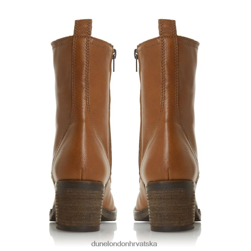 žene gležnjače sa srednjom blok petom na vezanje Dune London H2BDNP611 pearse preplanuli ten