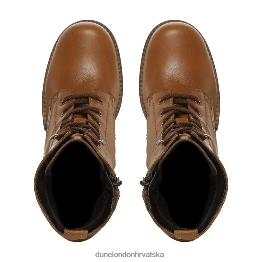 žene gležnjače sa srednjom blok petom na vezanje Dune London H2BDNP611 pearse preplanuli ten