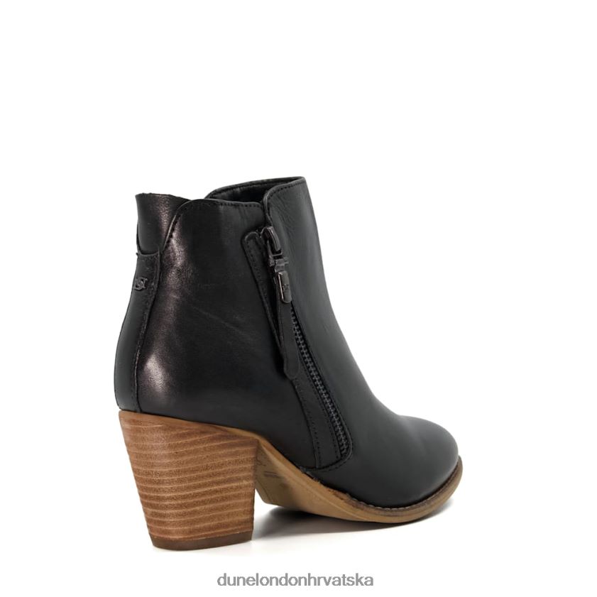 žene široke gležnjače na petu Dune London H2BDNP634 paice crno