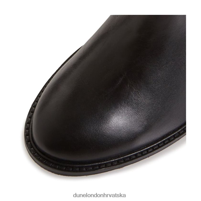 žene široke gležnjače s niskom blok petom Dune London H2BDNP664 pjesnički crno